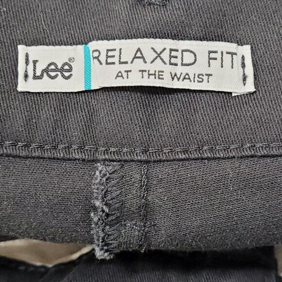 Lee Black Jeans 16 Short Relaxed Fit Straight Leg Denim - Picture 3 of 4